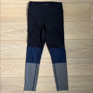 Outdoor Voices Colorblock Leggings - Black, Blue, Gray